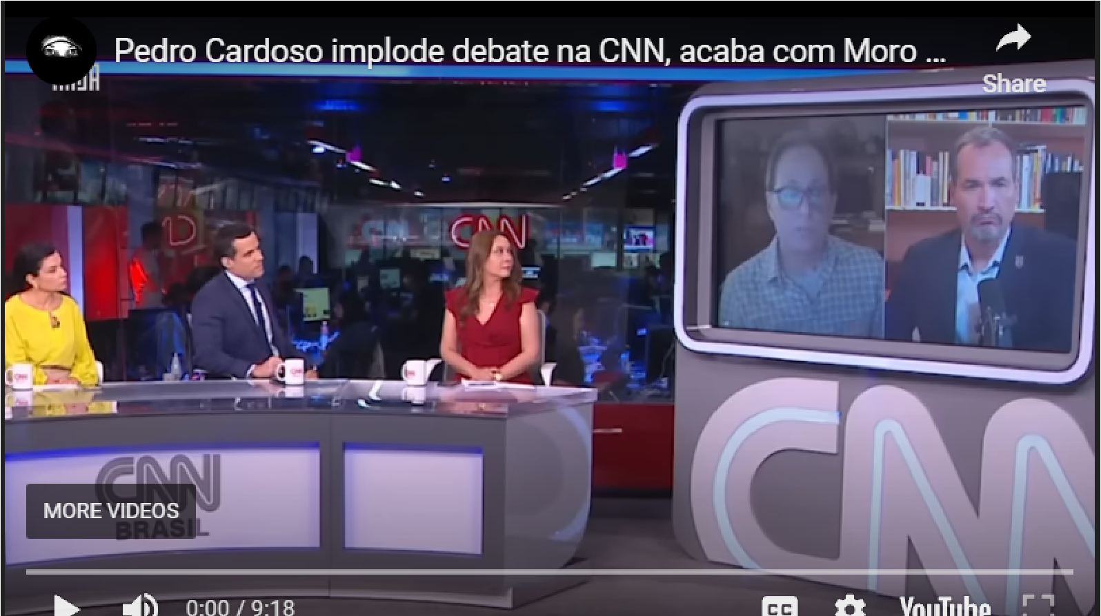 Pedro Cardoso, a CNN, Moro, e “Bolsonaro torturador”