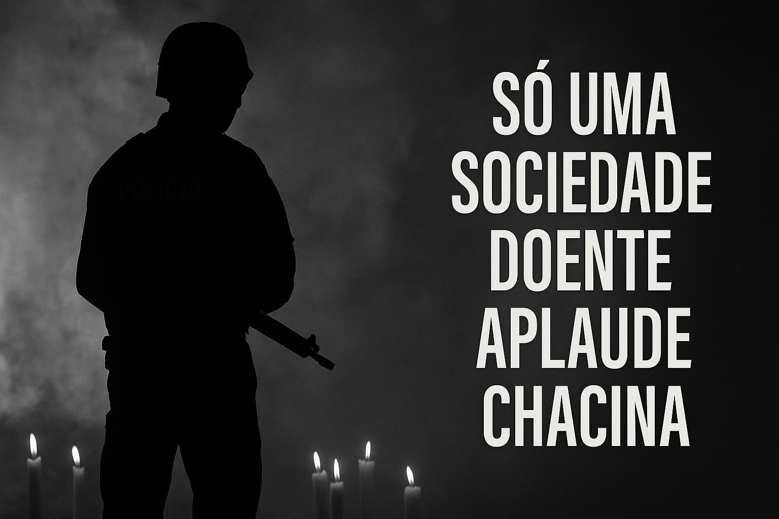 Só uma Sociedade Doente Aplaude Chacina