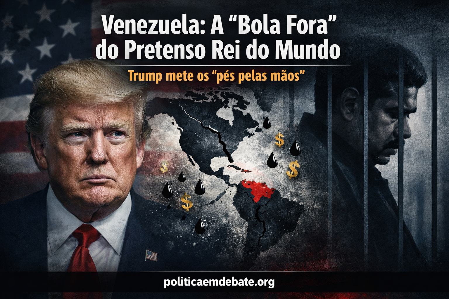Venezuela: A “Bola Fora” do Pretenso Rei do Mundo. Trump Mete os “Pés pelas Mãos”