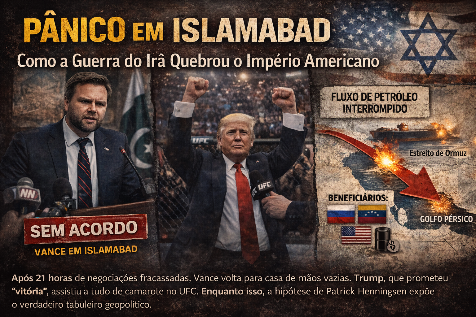 PÂNICO EM ISLAMABAD: Como a Guerra do Irã Quebrou o Império Americano