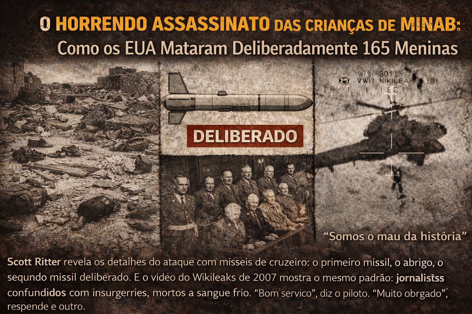 Scott Ritter: O Horrendo Assassinato das Crianças de Minab